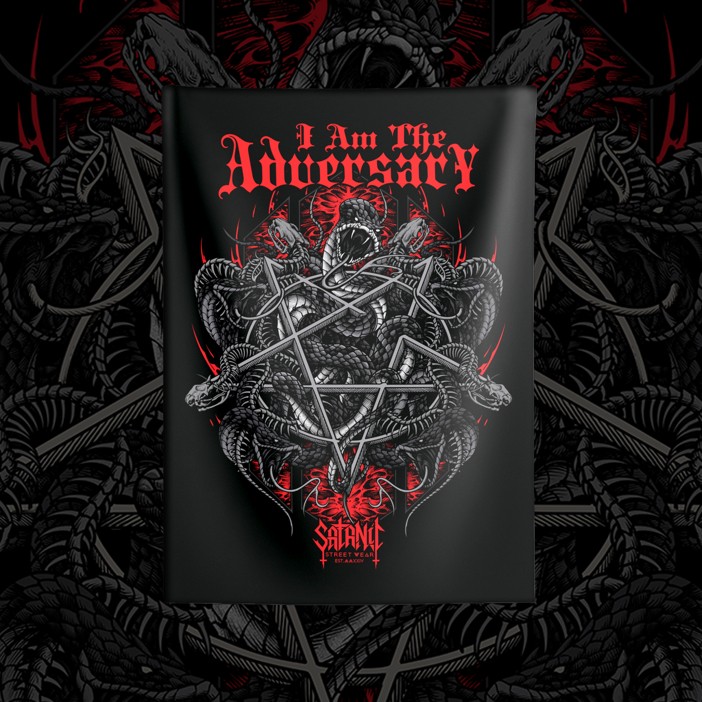 I Am The Adversary - Indoor Wall Tapestries